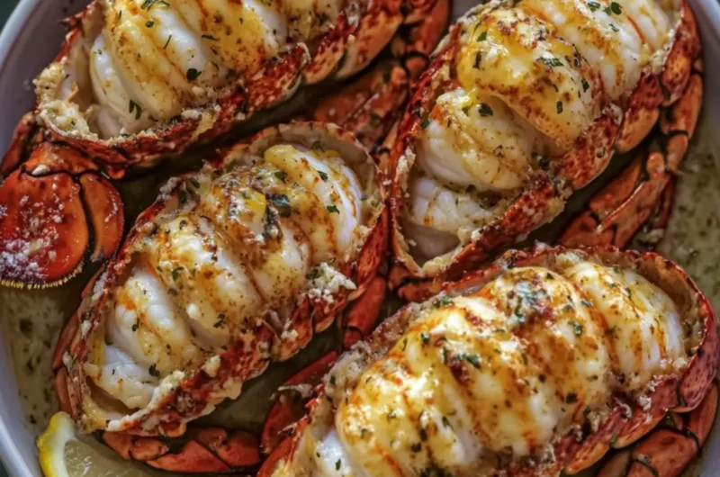 Lemon Garlic Butter Seafood Lobster Tails