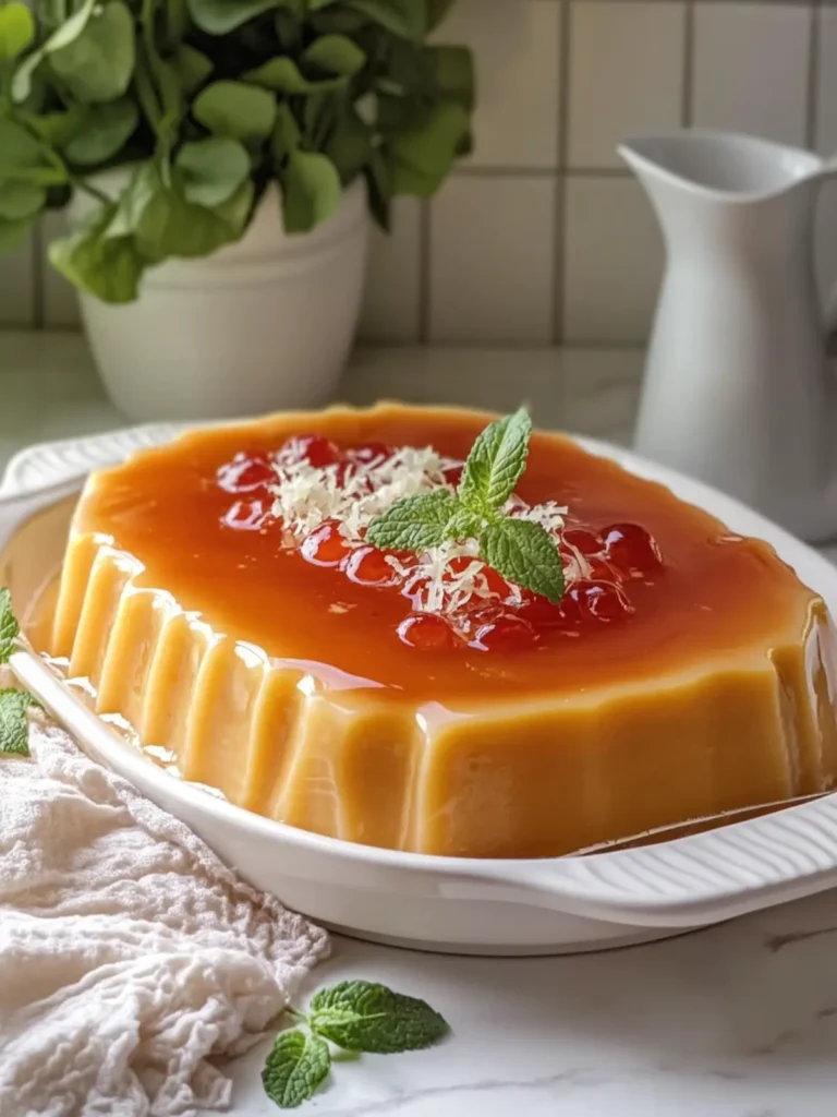 Cheesy Jelly Flan
