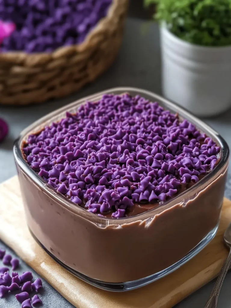 Dreamy Chocolate Ube Pudding Dessert to Wow Your Guests 4 Chocolate Ube Pudding Dessert