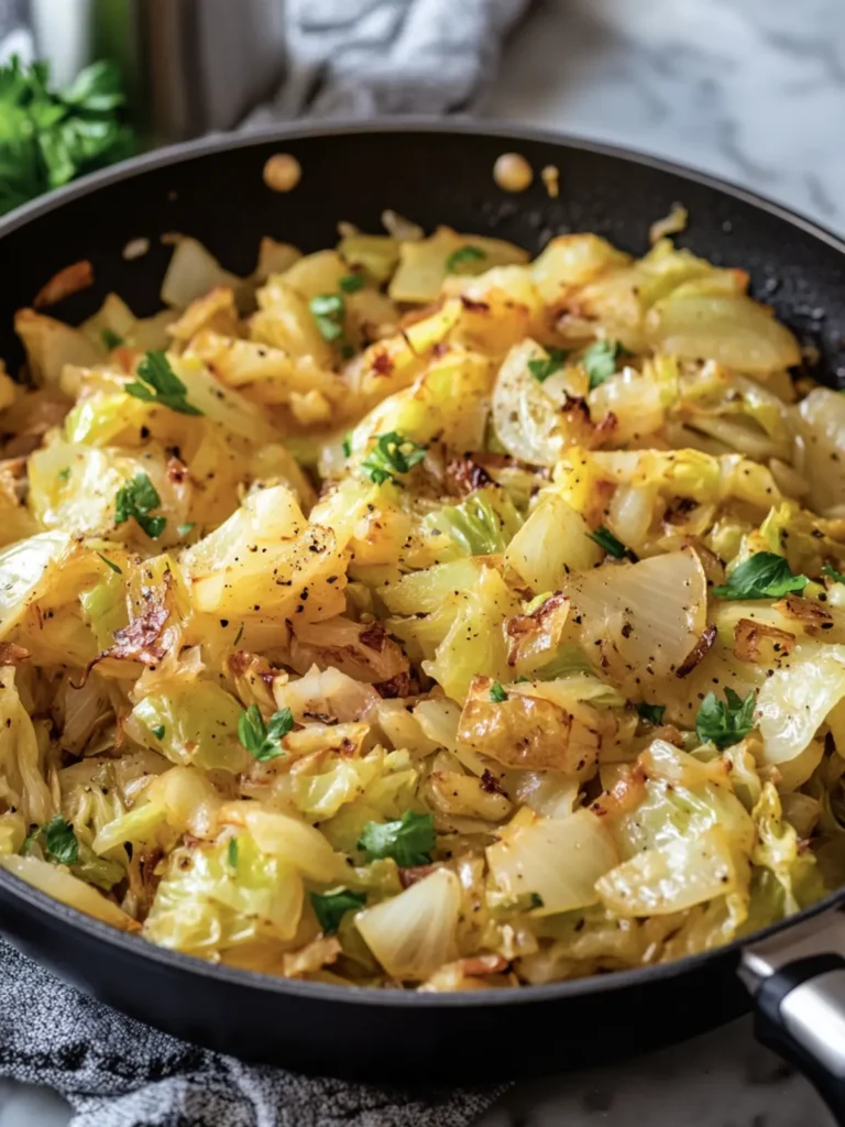 Savory Skillet Cabbage with Onions for Flavor-Packed Comfort 3 Skillet Cabbage with Onions