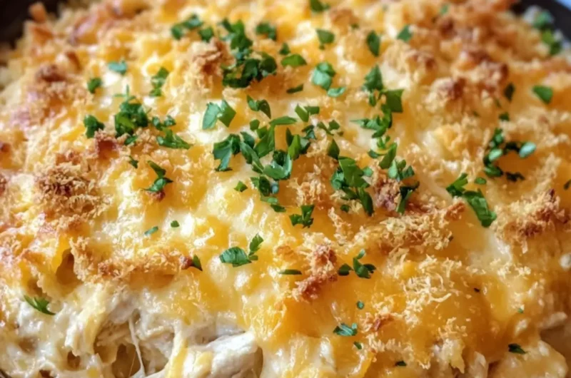 Crockpot Million Dollar Cheesy Chicken Casserole