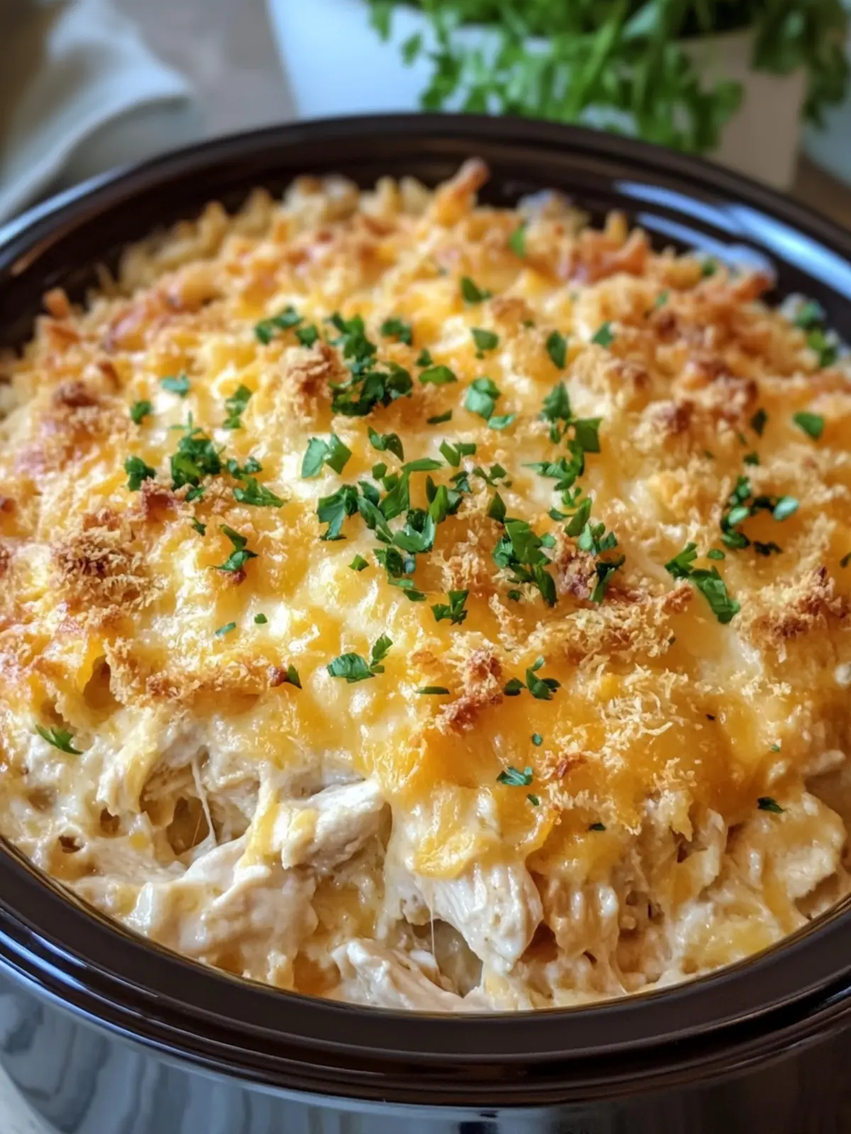 Irresistible Crockpot Million Dollar Cheesy Chicken Casserole 5 Crockpot Million Dollar Cheesy Chicken Casserole