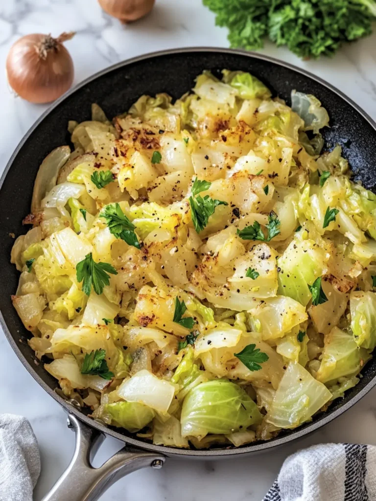 Savory Skillet Cabbage with Onions for Flavor-Packed Comfort 4 Skillet Cabbage with Onions