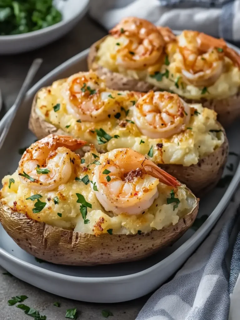 Seafood Shrimp Stuffed Baked Potatoes for Comfort Food Lovers 3 Seafood Shrimp Stuffed Baked Potatoes