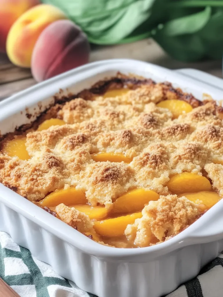 Sugar-Free Easy 3-Ingredient Peach Cobbler You'll Love 2 Sugar-Free Easy 3-Ingredient Peach Cobbler