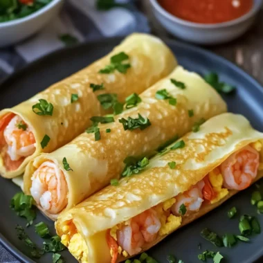 Spicy Shrimp Egg Crepe Rolls: Flavor-Packed Homemade Delight 6 Spicy Shrimp Egg Crepe Rolls: Flavor-Packed Homemade Delight