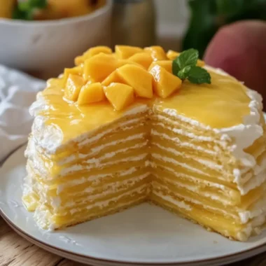 Mango Crepe Cake: A Delightful Layered Tropical Treat