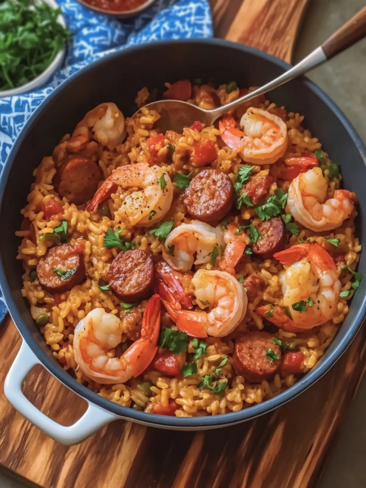 Loaded Shrimp and Sausage Jambalaya