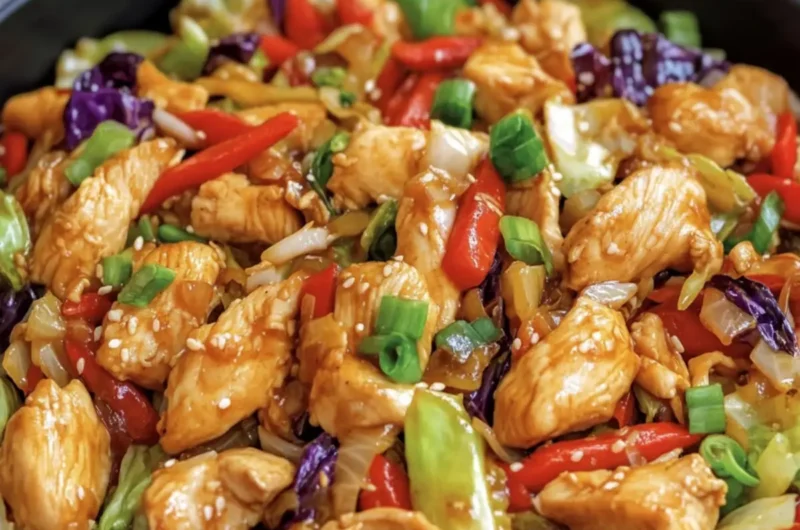 Easy Chicken & Cabbage Stir Fry