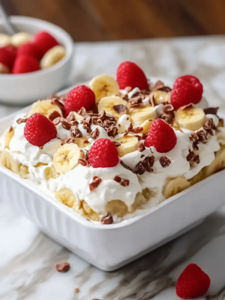 Sugar-Free No-Bake Banana Split Dessert