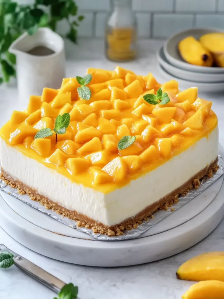 Irresistibly Creamy Mango Cheesecake to Wow Your Guests 3 Creamy Mango Cheesecake
