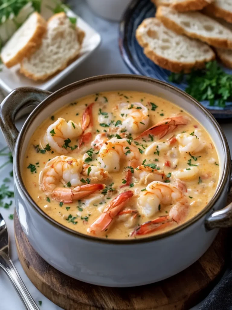Deliciously Creamy Shrimp and Crab Seafood Bisque Recipe 2 Creamy Shrimp and Crab Seafood Bisque