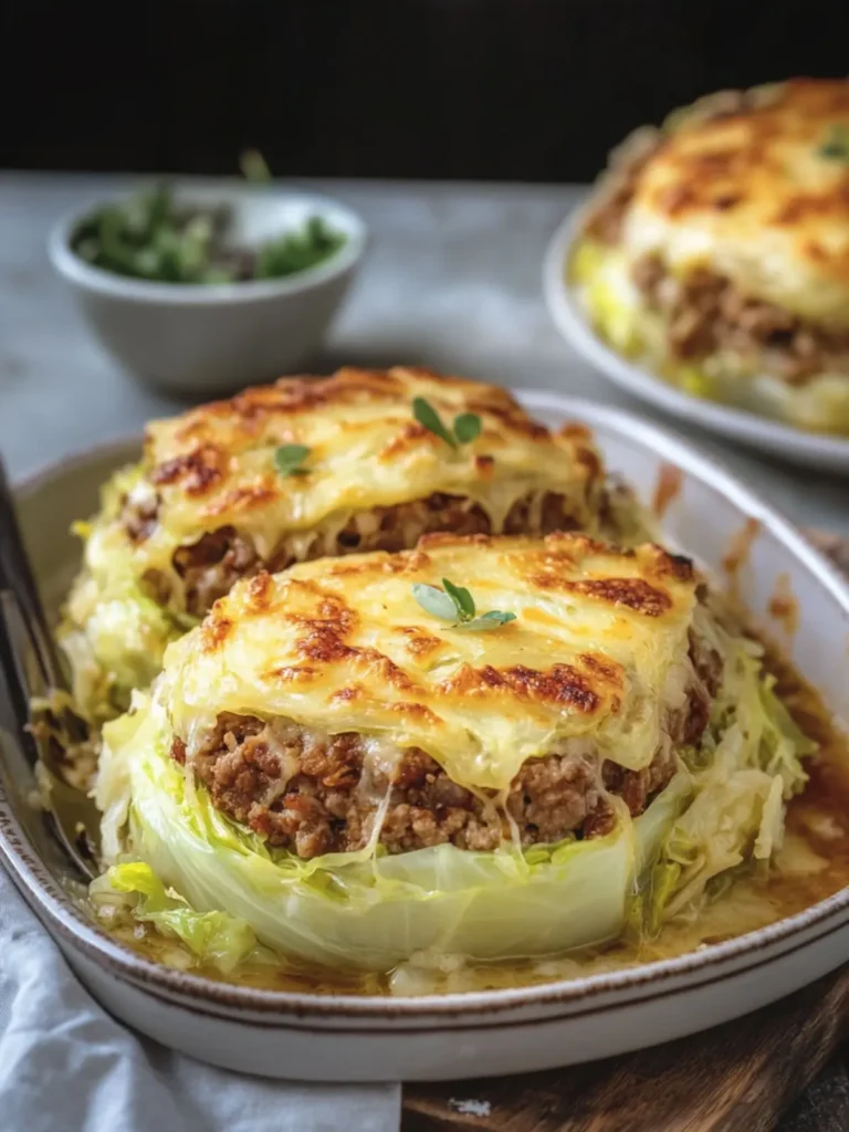 Cheesy Cabbage Meat Stack: A Wholesome Family Delight 4 Cheesy Cabbage Meat Stack