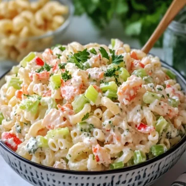 Creamy Crab and Celery Seafood Macaroni Salad for Summer Fun 16 Creamy Crab and Celery Seafood Macaroni Salad