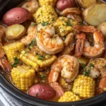 Savory Slow Cooker Garlic Butter Shrimp Boil with Corn & Potatoes 18 Slow Cooker Garlic Butter Shrimp Boil with Corn and Potatoes