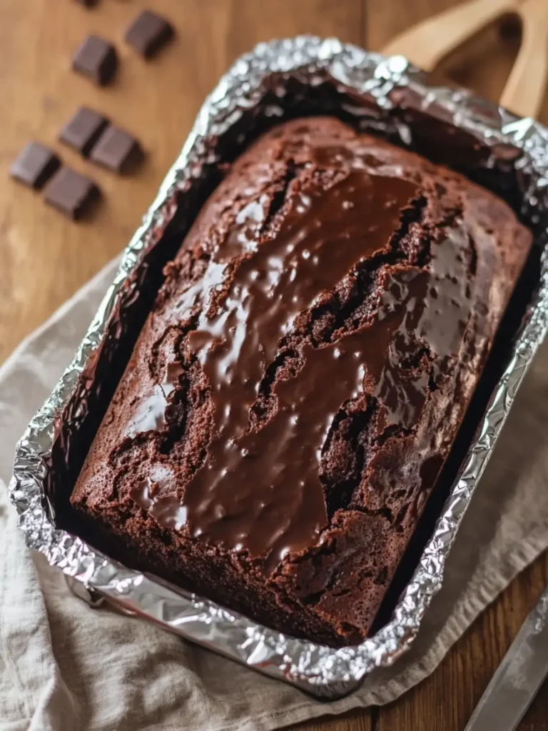 Indulge in Hot Fudge Brownie Bread in Tin Foil Today 4 Hot Fudge Brownie Bread in Tin Foil