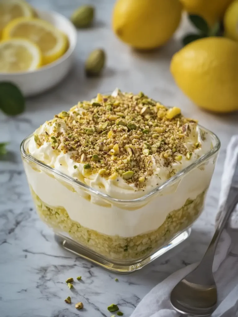 Lemon Pistachio Cream Dessert That'll Wow Your Taste Buds 2 Lemon Pistachio Cream Dessert