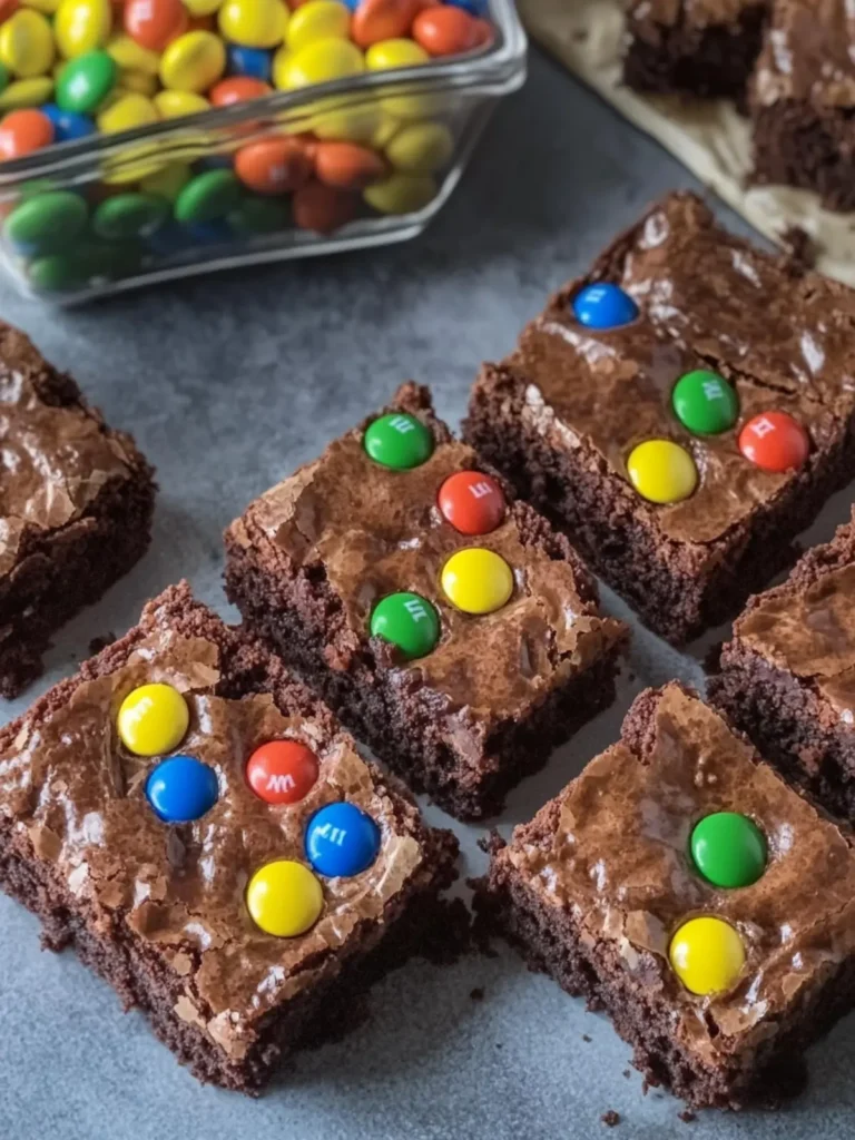 Super Fudgy M&M Brownies That Will Melt Your Heart 4 Super Fudgy M&M Brownies