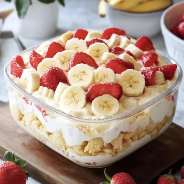 Strawberry Banana Pudding Dream: Creamy No-Bake Family Favorite 8 Strawberry Banana Pudding Dream: Creamy No-Bake Family Favorite