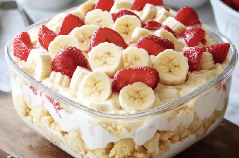 Strawberry Banana Pudding Dream Creamy No-Bake Family Favorite