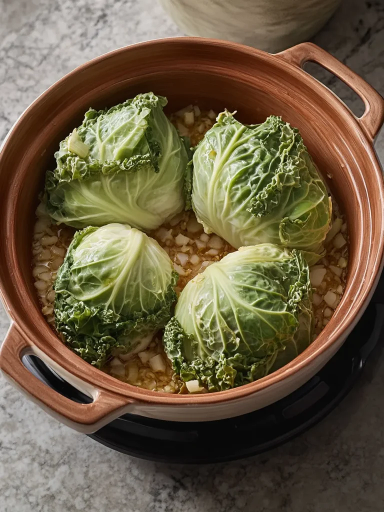 Irresistible Baked Cabbage Boats Stuffed with Flavorful Goodness 4 Baked Cabbage Boats