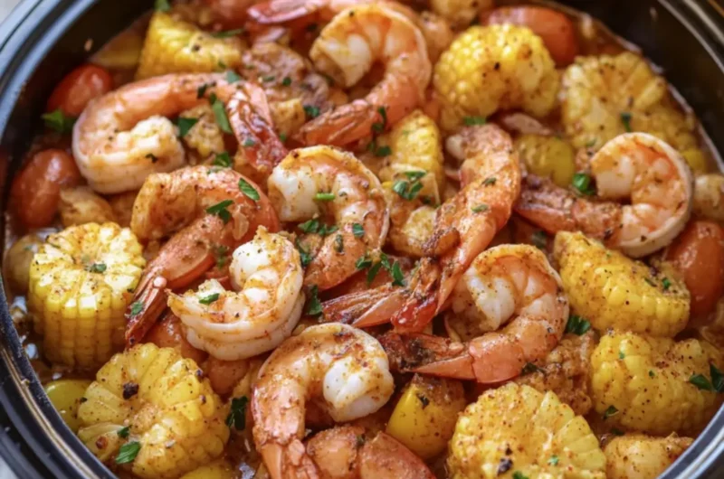Slow Cooker Cajun Shrimp Boil