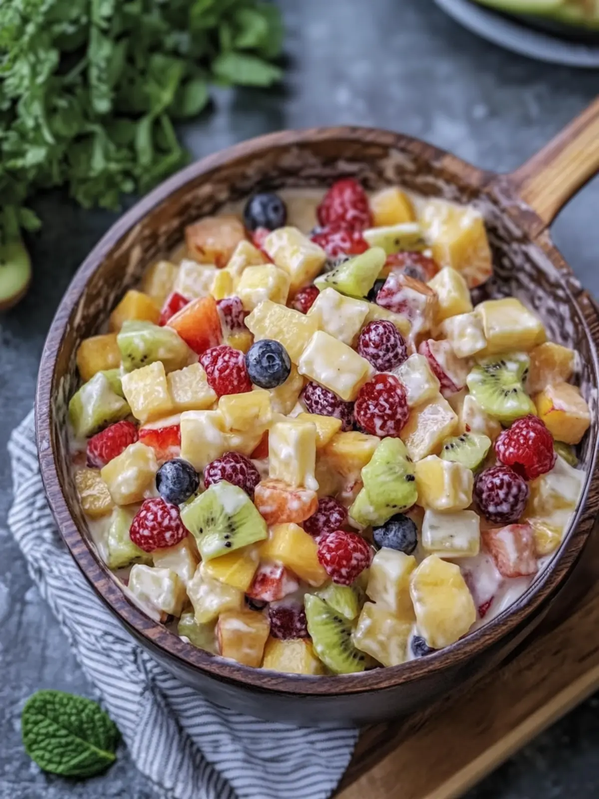 The Perfect Creamy Fruit Salad for a Refreshing Treat 5 The Perfect Creamy Fruit Salad