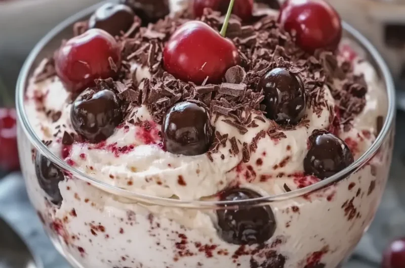 Chocolate Cherry Cheesecake Fluff