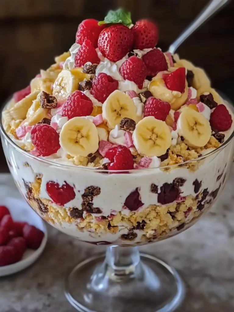 Banana Split Cheesecake Salad