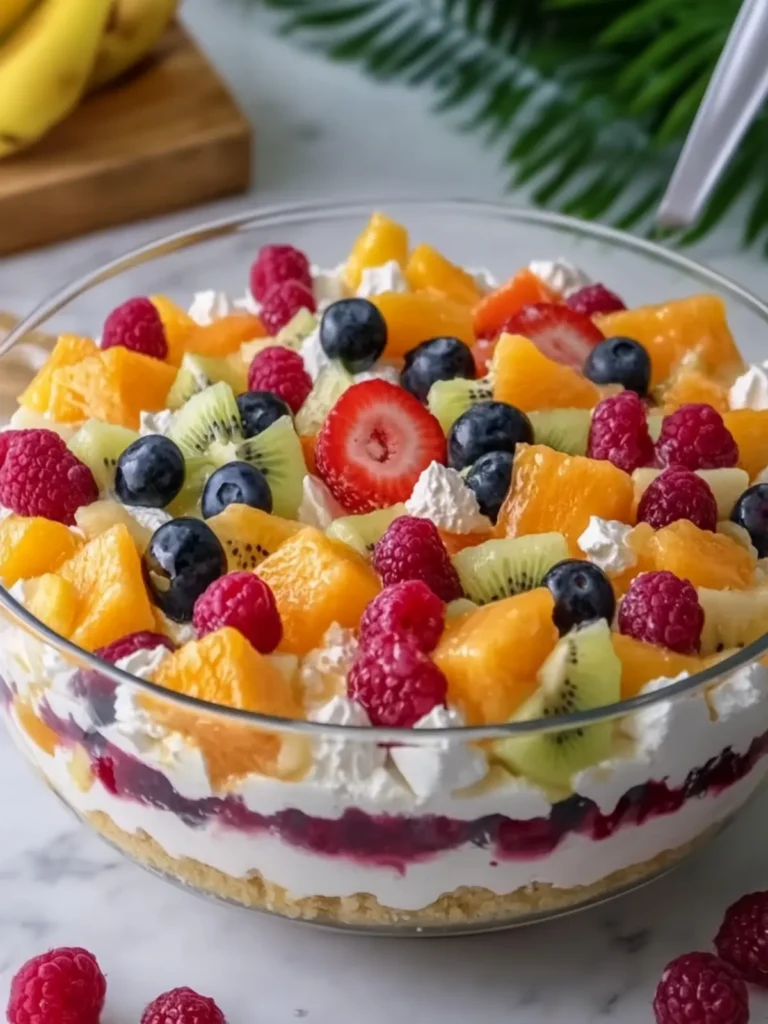 Tropical Cheesecake Fruit Salad to Brighten Your Day 4 Tropical Cheesecake Fruit Salad