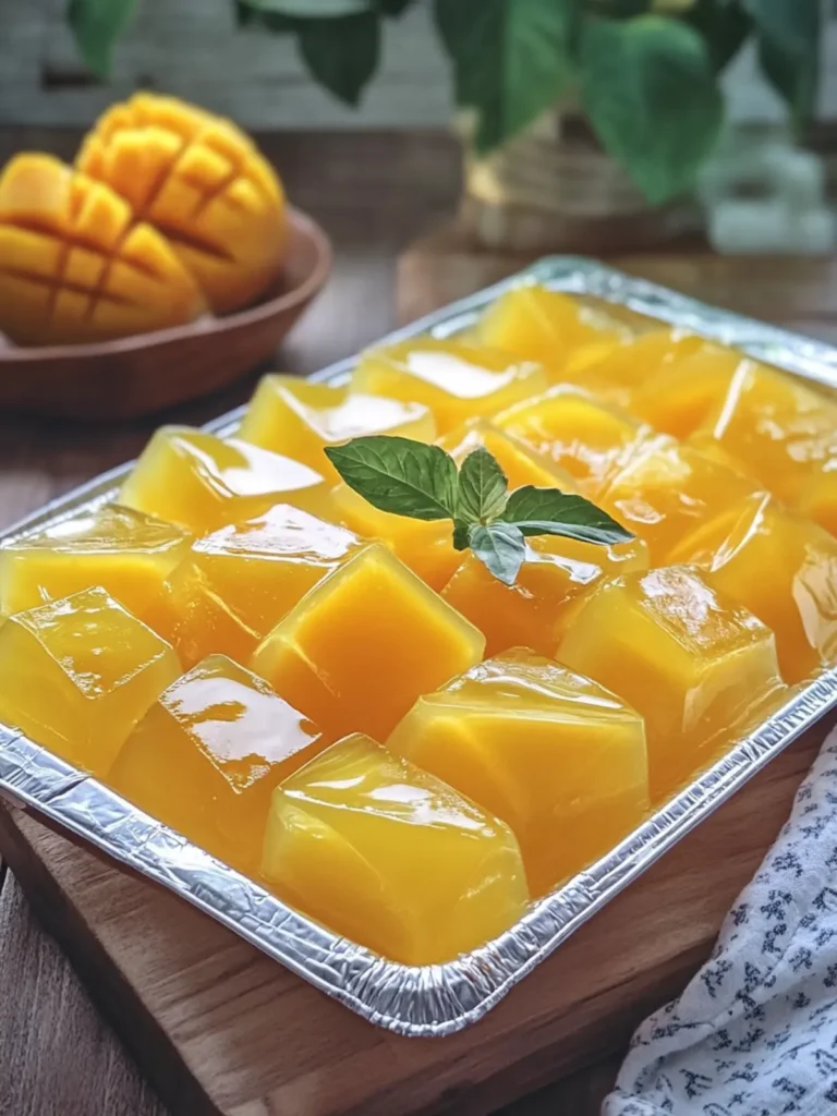 Budget Mango Jelly Dessert