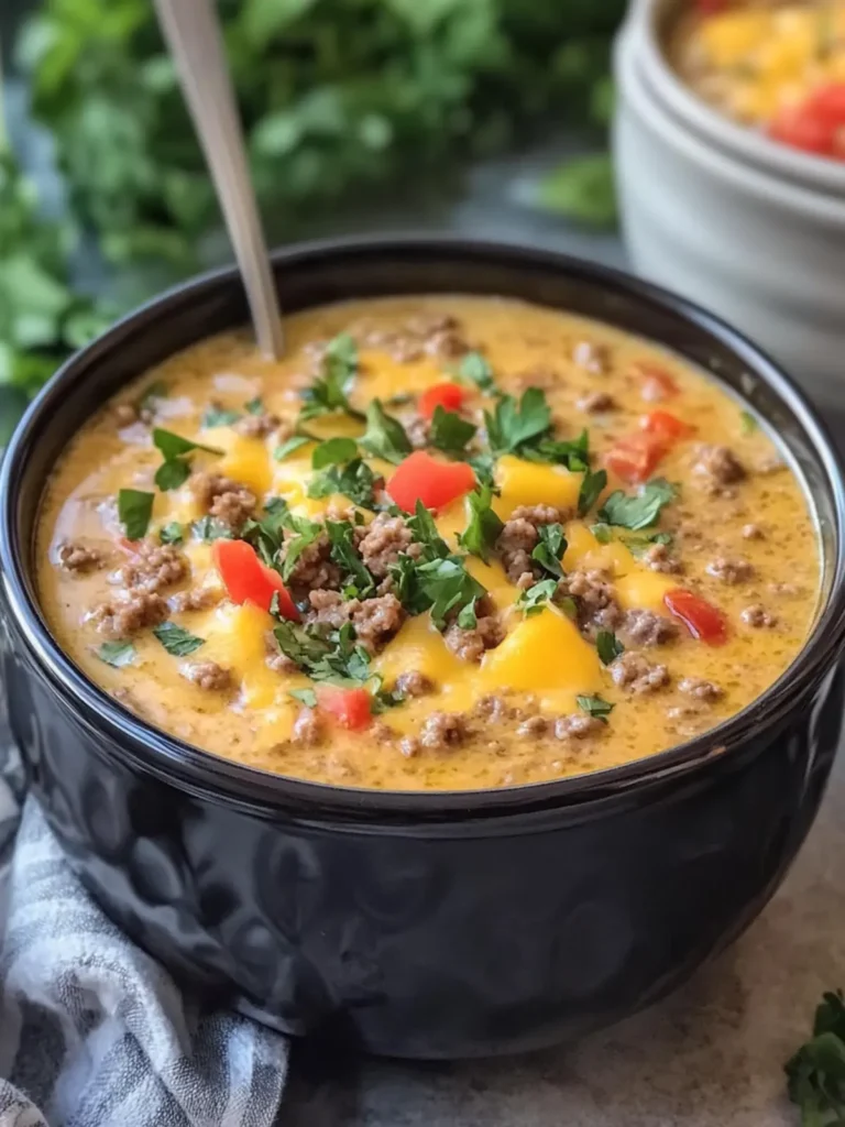 Irresistible Slow Cooker Cheeseburger Soup You’ll Love 4 Slow Cooker Cheeseburger Soup