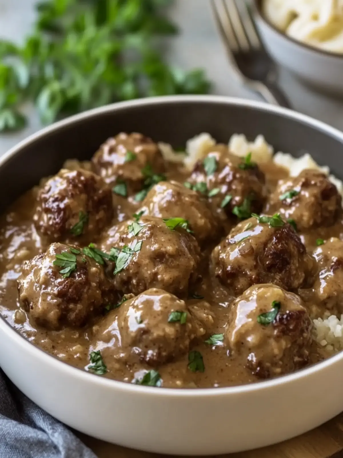 Crockpot Creamy Salisbury Steak Meatballs for Cozy Nights 5 Crockpot Creamy Salisbury Steak Meatballs
