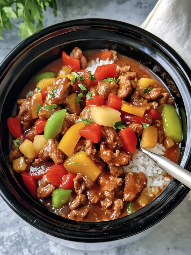 Crockpot Sweet and Sour Pork: Easy Dinner Delight You'll Love 2 Crockpot Sweet and Sour Pork
