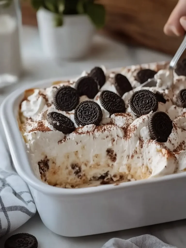 Decadent Oreo Tres Leches Cake Casserole for Dessert Lovers 2 Oreo Tres Leches Cake Casserole