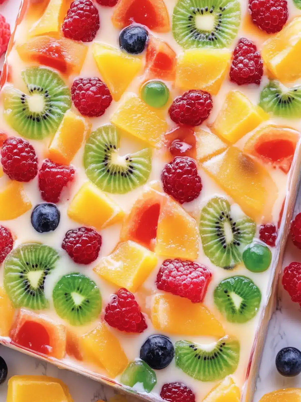 Delicious No-Bake Jelly Fruit Cake in a Rectangular Pan 5 No-Bake Jelly Fruit Cake in Rectangular Pan