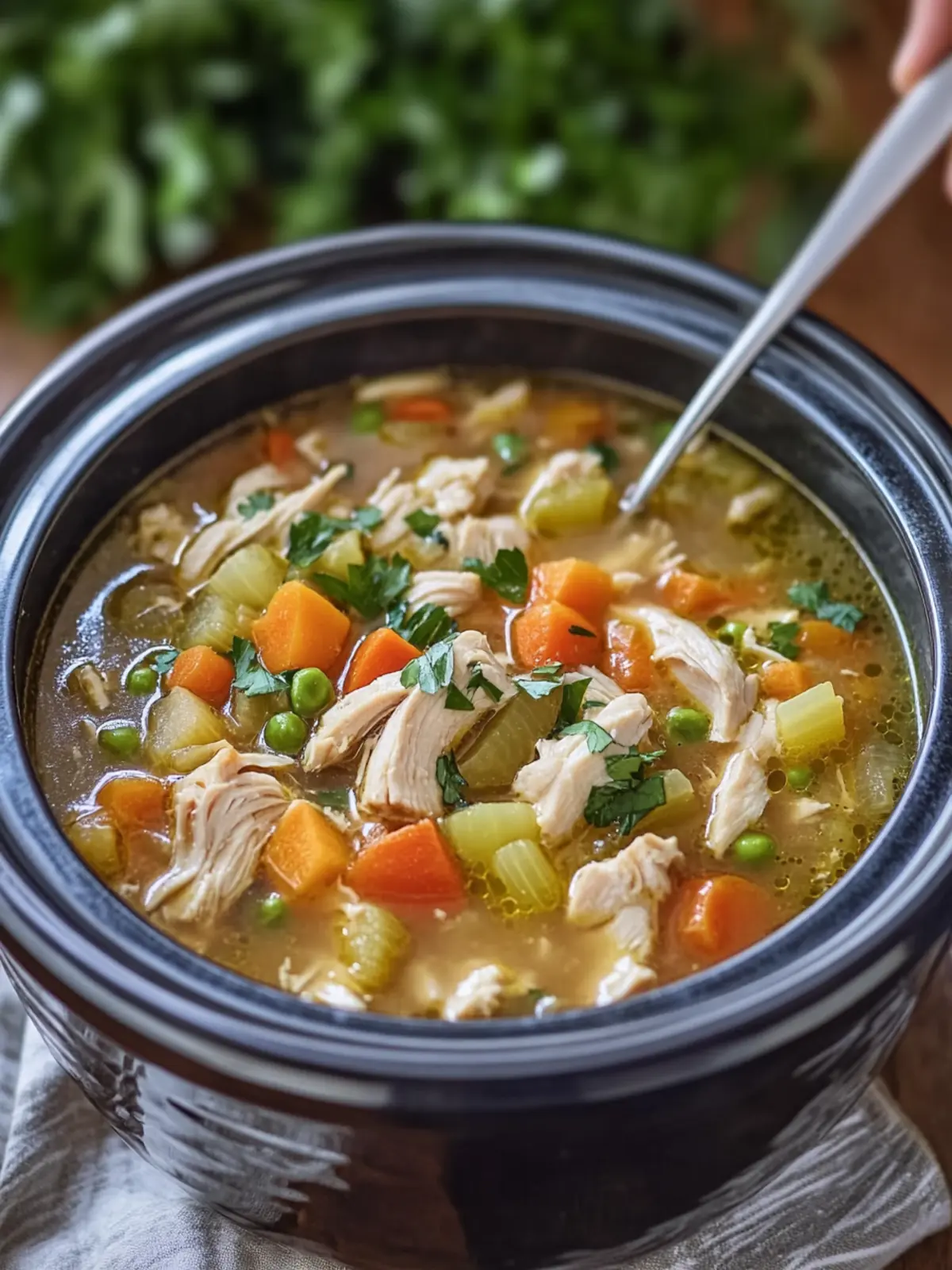 Healthy Slow Cooker Chicken Vegetable Soup Comfort in a Bowl 5 Slow Cooker Chicken Vegetable Soup
