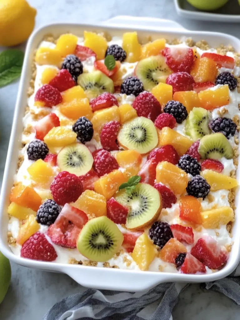 Delectable Cheesecake Fruit Salad in Casserole That Delights! 4 Cheesecake Fruit Salad in Casserole