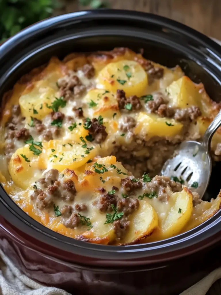 Crockpot Hamburger Potato Casserole for Cozy Family Nights 2 Crockpot Hamburger Potato Casserole