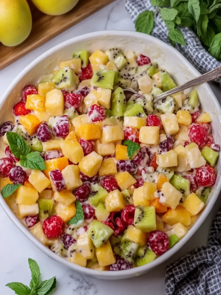 The Perfect Creamy Fruit Salad for a Refreshing Treat 2 The Perfect Creamy Fruit Salad