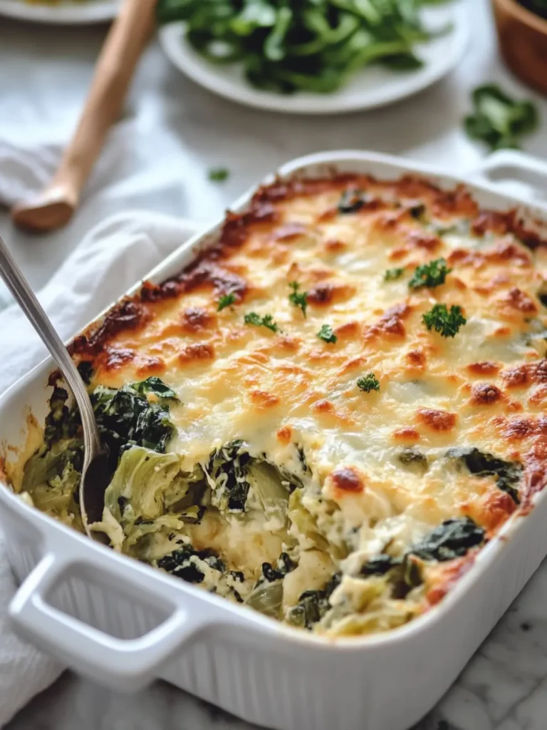 Cheesy Cabbage and Spinach Bake for Cozy Comfort Food Nights 4 Cheesy Cabbage and Spinach Bake