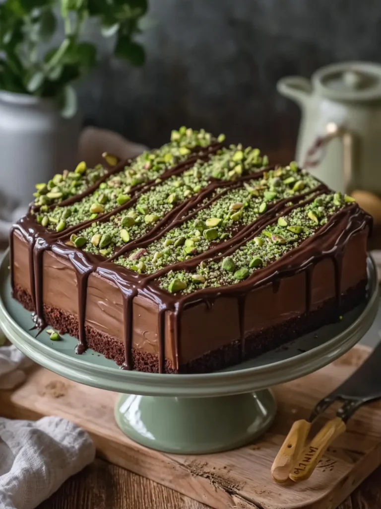 Decadent Chocolate Pistachio Cake You Can't Resist 4 Chocolate Pistachio Cake