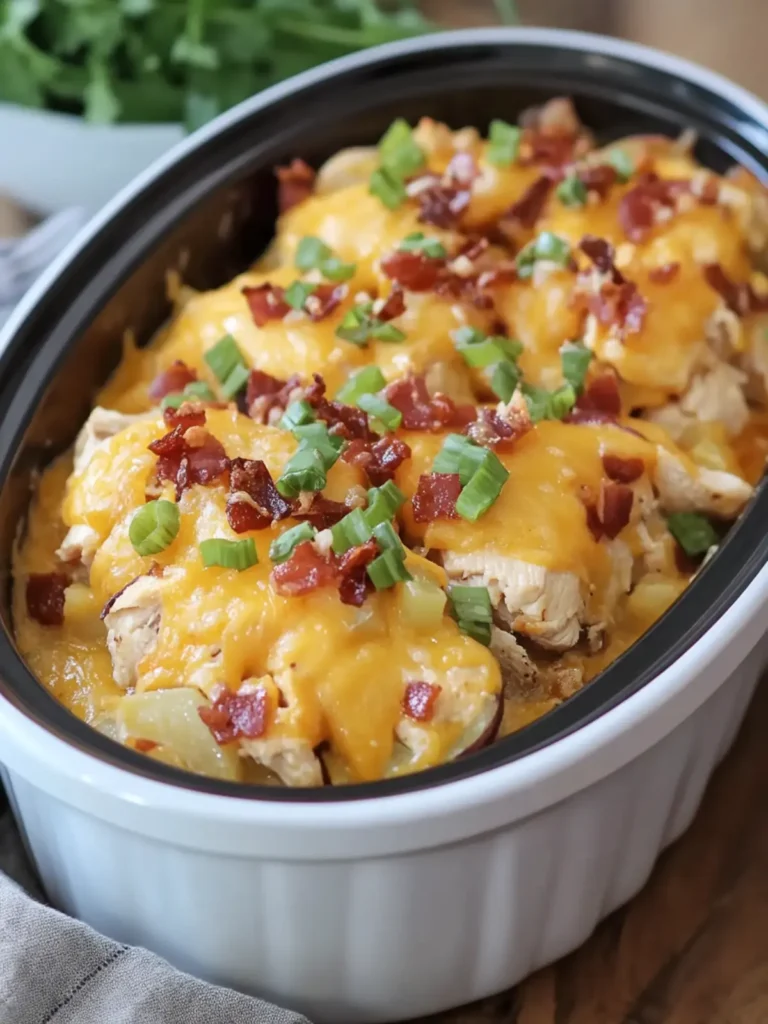 Crockpot Loaded Baked Potato Chicken That Will Wow You! 2 Crockpot Loaded Baked Potato Chicken