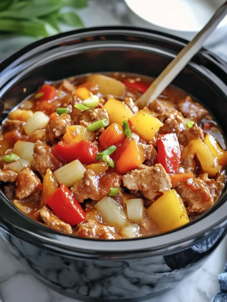 Crockpot Sweet and Sour Pork: Easy Dinner Delight You'll Love 4 Crockpot Sweet and Sour Pork