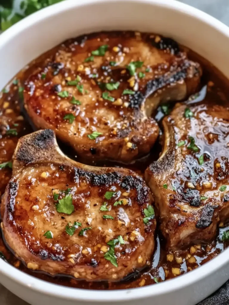 Slow Cooker Honey Garlic Pork Chops