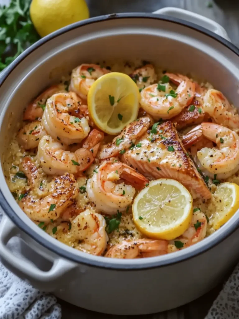 Slow Cooker Salmon & Shrimp Garlic Butter Feast in One Pot 3 Slow Cooker Salmon & Shrimp Garlic Butter Feast