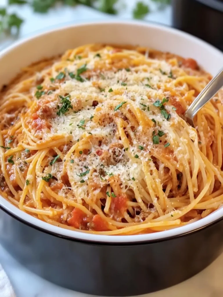 Crockpot Million Dollar Spaghetti