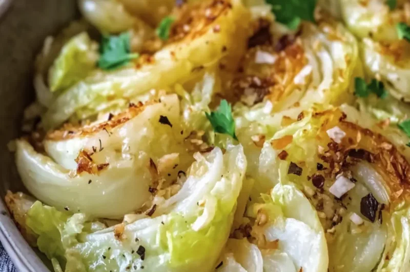 Garlic Butter Fried Cabbage