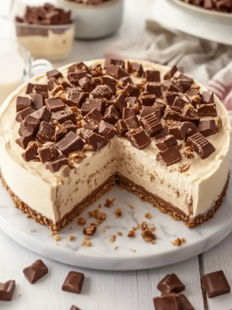 No-Bake Reese’s Peanut Butter Cheesecake Your New Favorite Dessert 2 No-Bake Reese’s Peanut Butter Cheesecake