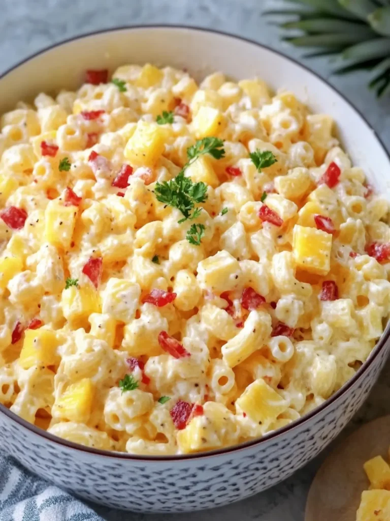 Pineapple Cheese Macaroni Salad: A Fun Twist on Tradition 3 Pineapple Cheese Macaroni Salad